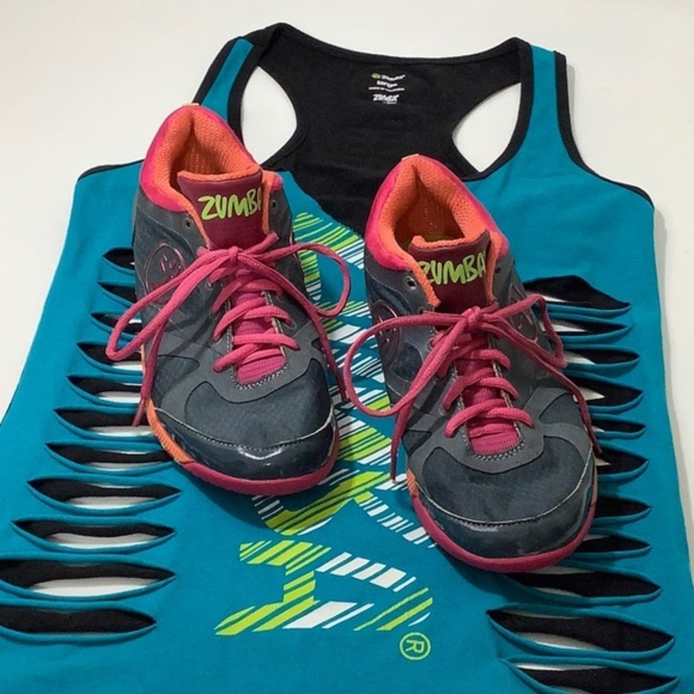 Zumba fitness sneakers size 8 women